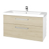 Dreja Umývadlová skrinka Q MAX SZZ2 105 - N01 Biela lesk / Úchytka T01 / D24 Ohio