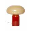 Au Maison lampa stolná z farebného skla 23 x 22 cm AU970.597.07 červená ONE SIZE