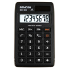 Sencor SEC 2500 8-miestny displej, batéria a solárny panel, čierna vrecková kalkulačka Sencor