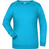 DAIBER JN 793 / Dámska raglánová mikina - turquoise XL