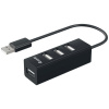Equip 128955 4 porty USB Hub čierna; 128955