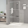 Sprchová zástěna walk-in stříbrná 100 x 195 cm čiré ESG sklo Stříbrná 152117