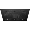 STEINBERG 390 horná sprcha Sensual Rain s LED osvetlením, 800 x 800 mm, 3jet, matná čierna, 3906680S