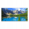 Foto -skrutka akrylu 140x70 Lake Góra Las Landscape (Foto -skrutka akrylu 140x70 Lake Góra Las Landscape)