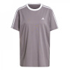 adidas Essentials 3 Stripe dámske tričko Charcoal XS (4-6)