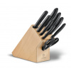 VICTORINOX Swiss Classic Stojan s kuchynskými nožmi, 9ks svetlý 6.7193.9