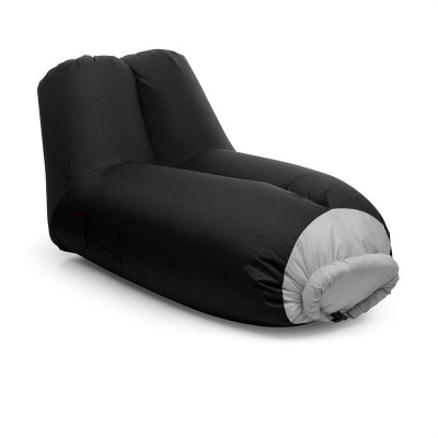 Blumfeldt Airlounge, nafukovacia sedačka, 90 x 80 x 150 cm, ruksak, prateľná, polyester, čierna (AFL-Airlounge-BK)