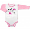 Baby Nellys Body dlhý rukáv s vtipným textom, A TEĎ tady velím JÁ!, Holka, veľ. 86 74 (6-9m)