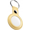 KeyBudz KeyBudz AirTag Keyring - ochranné kožené pouzdro pro AirTag 2-balení (Pastel Yellow)