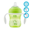 CHICCO Hrnček učiaci Transition s držadlami 200 ml zelený 4 m+