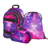 BAAGL 3 SET Skate Galaxy: batoh, peračník, sáčok
