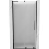 Mexen Velar L, posuvné sprchové dvere do otvoru 100 cm, 8mm sklo námraza, čierna matná, 871-100-003-31-66