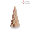 BARTEK Twinkle Christmas Tree 100x200, sójová sviečka stromček, 420g, výška 20cm, béžová