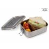 Box na oběd s rozdělovačem, nerez, 0,8 l - WEIS (Obědový box malý, z nerezové oceli s těsněním a přepážkou - WEIS)