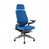Office Pro Kancelárska stolička čalúnená KARME + PDH, F03 modrá