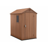 Nohel Garden Domček DARWIN záhradný plastový hnedý 2,3m2 1,3x1,8x2,05m