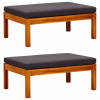 Záhradný stôl, stolík - Vidaxl Garden Stools, 2 ks, agáda z masívneho dreva (Vidaxl Garden Stools, 2 ks, agáda z masívneho dreva)