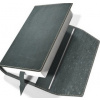 Obal na knihu kožený se záložkou Šedý