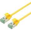 roline recycled material RJ45 sieťový prepojovací kábel CAT 6A U/UTP 5.00 m žltá netienený; 21.45.3327