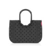 Reisenthel Módna taška Reisenthel Loopshopper L frame glossy dots black