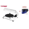 Thorens TD 201 White + Ortofon 2M BLUE Piano white (Audiofilský gramofón pre náročných poslucháčov so vstavaným PHONO MM predzosilňovačom a prenoskou Ortofon)