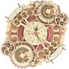 ROBOTIME Roker 3D drevené puzzle Nástenné hodiny Zodiac 168 dielikov