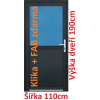 Soft Vchodové plastové dvere 1/2 sklo 110x190 cm - Akce!