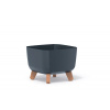 PROSPERPLAST Kvetináč GRACIA SQUARE 39cm antracit