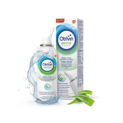 Otrivin Breathe Clean Aloe Vera Izotonický nosný sprej s morskou vodou 100 ml