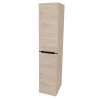 Mereo Mailo, kúpeľňová skrinka vysoká 170 cm, čierne madlo, Multidecor, Light Rock Hickory CN594LPBLRH1