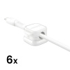 Joyroom JR-ZS368 Magnetický organizér káblov 3 ks biely