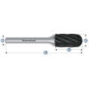 Karnasch 115025050 | C (WRC) -Valcová zaoblená fréza HP-7 6,0x12,7x3-44 mm, povlakované
