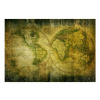 Fototapeta mapa sveta retro zelené zlato 350x245 (Fototapeta mapa sveta retro zelené zlato 350x245)