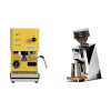 Profitec GO, yellow + Eureka Mignon Zero 65 Speedy, CR chrome