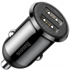 Baseus Grain Pro Car Charger (Dual USB 4.8A ) Black CCALLP-01