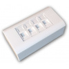 Zásuvka Datacom, CAT5E, STP, 4x RJ45, na omietku i pod omietku (2368)