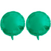 FOLAT Balón fóliový – okrúhly, matný zelený, 45 cm, 2 ks 8595596327898