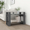 vidaXL Knižnica/deliaca stena sivá 80x35x56,5 cm masívna borovica 813896