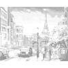 ZUTY Bodkovanie - PARÍŽ A ĽUDIA NA ULICI Rámovanie: bez rámu a bez vypnutia plátna, Rozmer: 40x50 cm