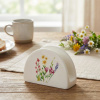Porcelánový držiak na servítky ALTOM DESIGN PRZEBUDZENIE NATURY 11 cm biely