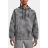 Under Armour Rival Fleece Printed Hoodie Castlerock Light Heather/White L