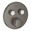 Grohe Grohtherm SmartControl - Termostatická sprchová podomietková batéria, 2 ventily, kefovaný Hard Graphite 29119AL0