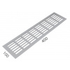 SRL - ALFA vetracia mriežka 100 x 400 mm STM - strieborná matná (C0) | MP-KOVANIA.sk