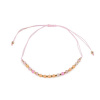 Stoklasa Náramek shamballa broušené korálky s AB efektem - 4 růžová nejsv. lososová