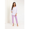 Regina 723 7/8 2XL-3XL Z25/26 dámske pyžamo bez zipsu fialová 3xl