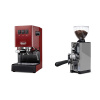Gaggia Classic E24, red + Eureka Mignon Libra 65 All Purpose, CR grey