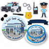 DIGITÁLNA TLAČ Opłatek na tort POLÍCIA POLICAJT 997 + POSTAVY + TEXT 1