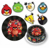 DIGITÁLNA TLAČ Jedlý obrázok na tortu ANGRY BIRDS VTÁKY POSTAVY + TEXT ZADARMO 3