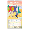 NOTIQUE Nástěnný Rodinný plánovací XXL 33 x 64 cm 2026