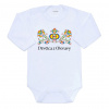 NEW BABY Detské body s potlačou Ľudový vzor Dievčica z Moravy New Baby Veľ. 86
